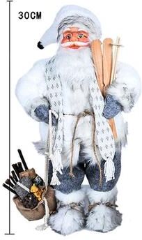 Inspire Select Standing Santa Claus Christmas Figurine Festive Holiday Window & Table Decoration a19