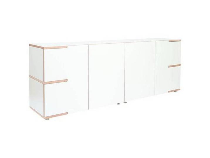 Tojo Sideboard, Weiß, Buche, 1 Fächer, 200x75x45 cm, Typenauswahl, Beimöbel erhältlich, stehend, Wohnzimmer, Kommoden & Sideboards, Sideboards