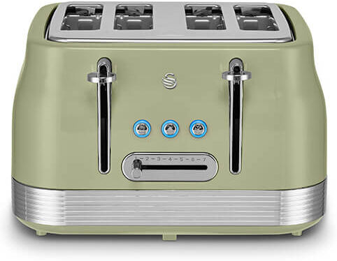 Swan Retro Revive Green 4 Slice Toaster