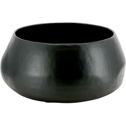 Schale Alu D28,5H13cm bauchig schwarz