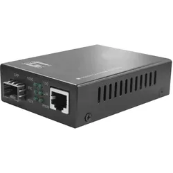 LevelOne Gigabit RJ45 zu SFP Mediakonverter, PoE PSE