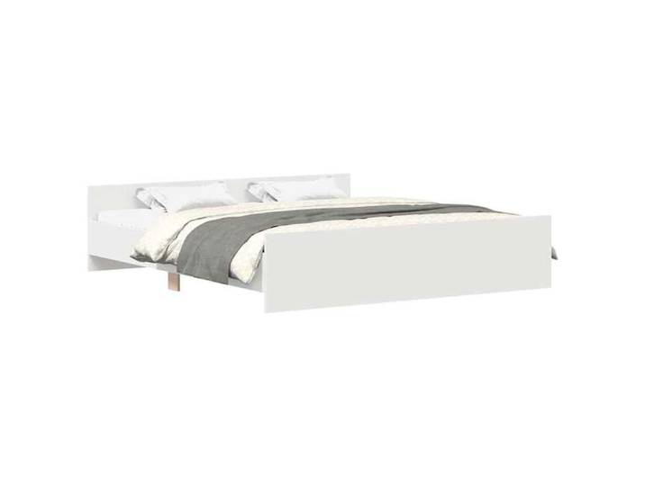 BEST-HOME Meuble de chambre - UU - Cadre de lit sans matelas - blanc 160x200 cm HH13503