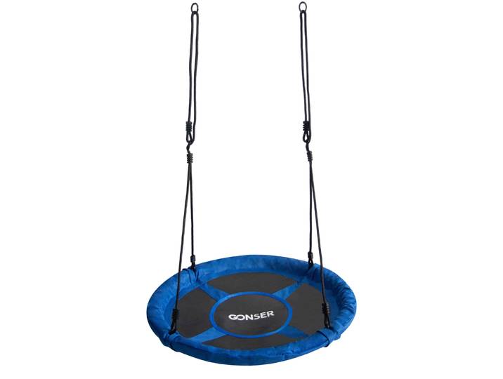 Nestschaukel 100 cm blau/schwarz