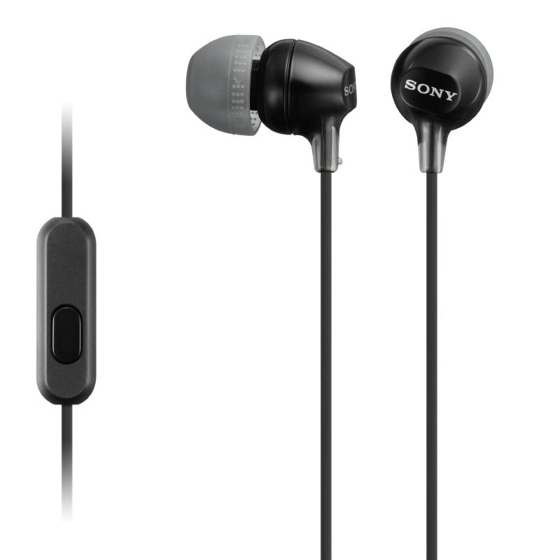 Sony MDR-EX15APB In Ear Kopfhörer mit Headsetfunktion - Schwarz MDREX15APB.CE7