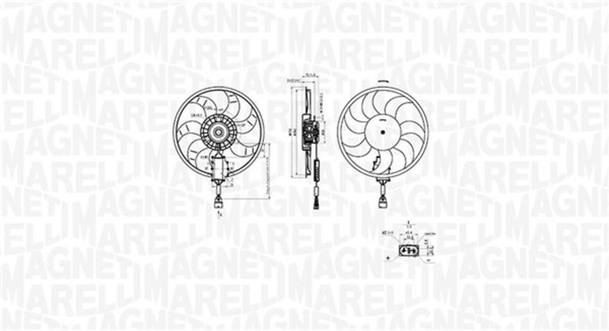 Lüfter, Motorkühlung MAGNETI MARELLI 069422882010