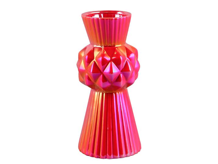 Vase Voro 13 x 29 x 13cm Rouge/Rouge