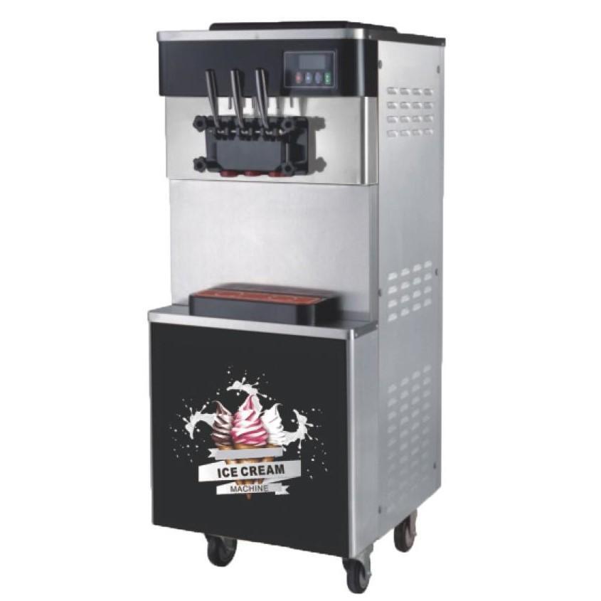 Gino Gelati Softeismaschine 35L Gastro Schwellpumpe 2200W Edelstahl