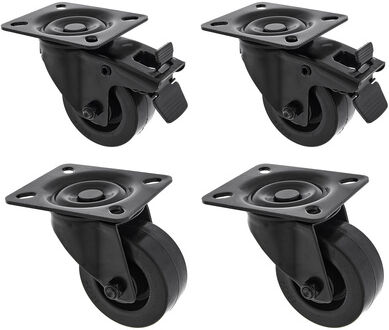 Roadworx Black Wheel Bundle 80 mm Schwarz