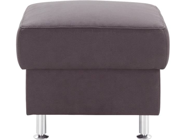 Hocker SIT & MORE Cardoso , grau (anthrazit), B:58cm H:47cm T:58cm, Luxus-Microfaser (90% Polyester, 10% Polyamid);Flachgewebe (100% Polyester);Struktur (100% Polyester), Hocker, Polsterhocker