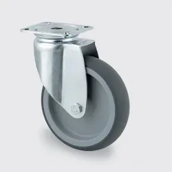Armaturenrad TENTE, grau, 125 mm, drehbar