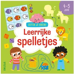 Deltas Trainiere dein Gehirn! Lernspiele – 4–5 Jahre (Niederländisch)