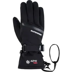 ALPENWERT Alpenwert Ski Handschuhe, Größe XXL in Schwarz Schwarz