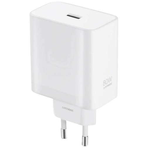 OnePlus SuperVOOC USB-A Schnellladegerät 80W Weiß