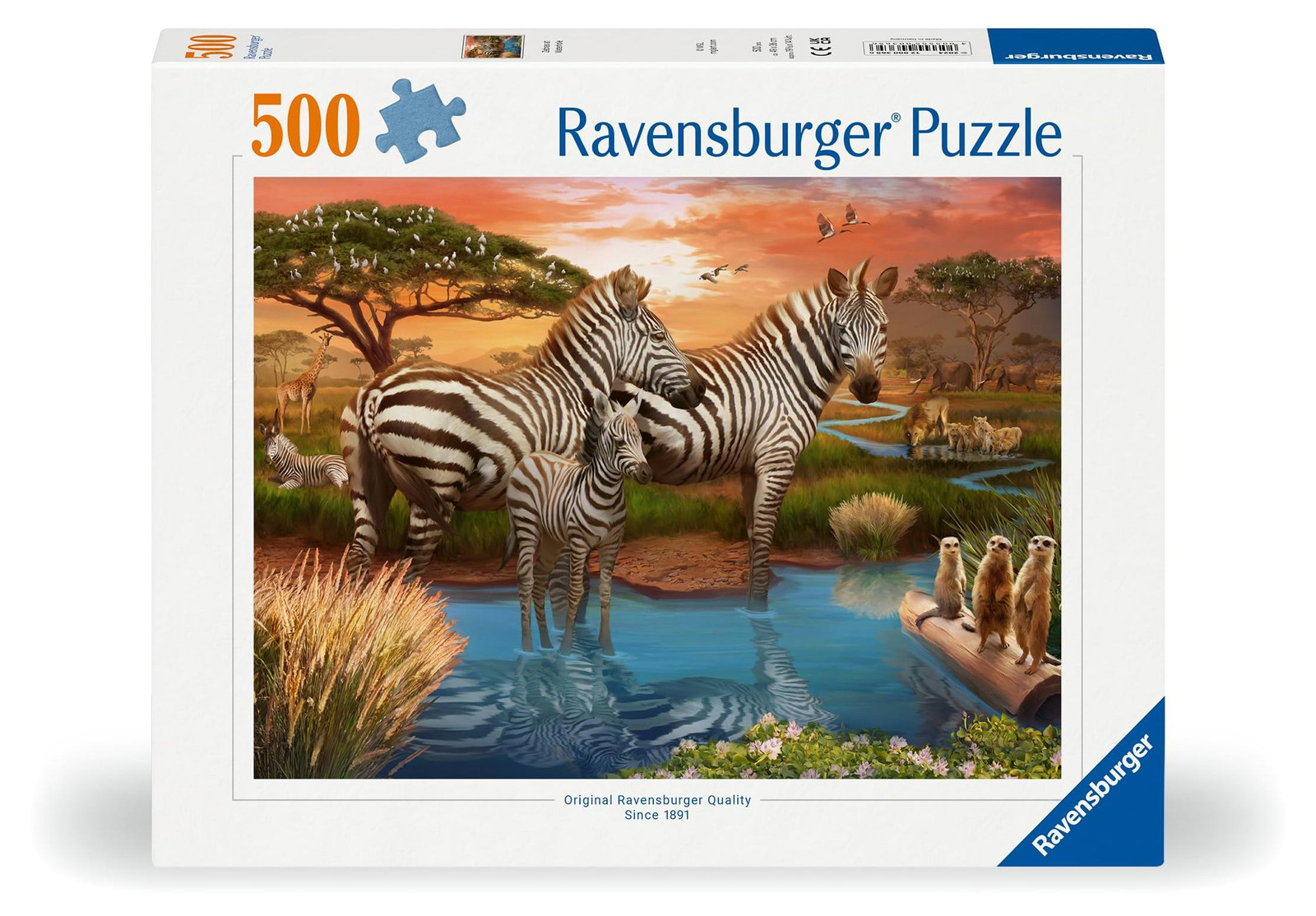 Ravensburger Zebra's bij het watergat puzzel