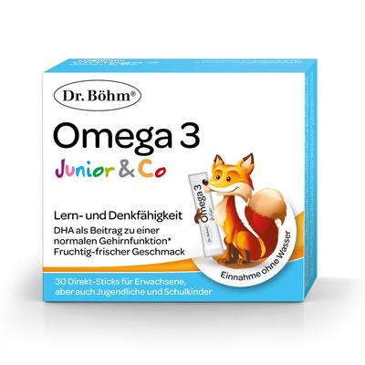 Dr.böhm Omega-3 Junior Direkt Sticks 30x1,5 g Granulat