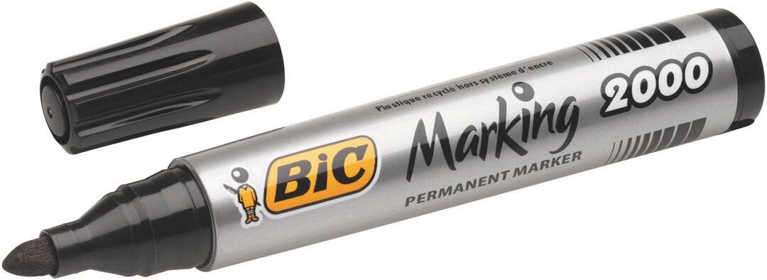 BIC Märkpenna Marking™ 2000, permanent, medium1,7 mm linjebredd, svart