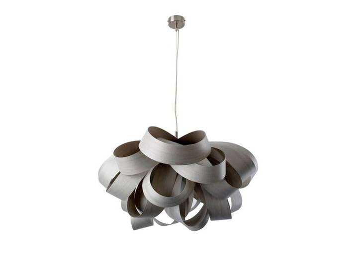 LZF LUZIFER lampe à suspension AGATHA SMALL (Gris - Vernis à bois)