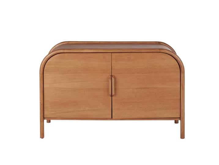 Buffet 2 portes en bois de manguier, L121 cm