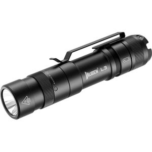 Wuben Taschenlampe L3 schwarz, LED, aufladbar, 3.000 Lumen, 13,8 cm, wasserdicht