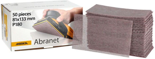 Mirka Bandes abrasives ABRANET 81 × 133 mm Grip P180 (5417805018)