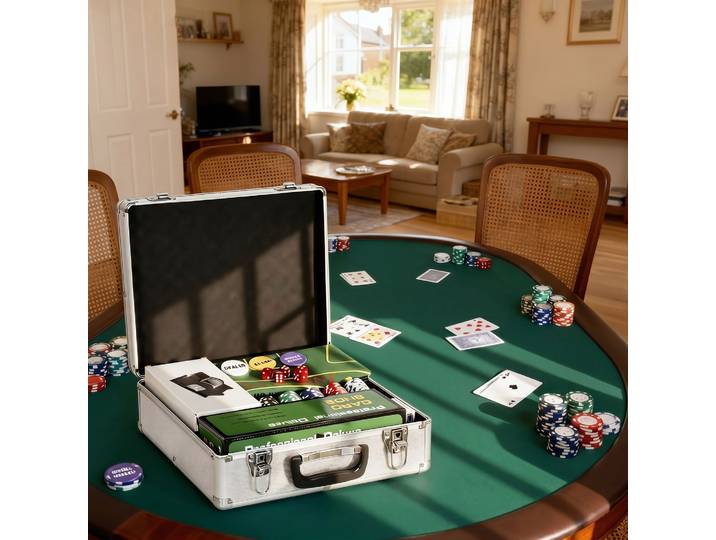 SPORTNOW Coffret Poker 500 Jetons ABS avec Tapis et Accessoires