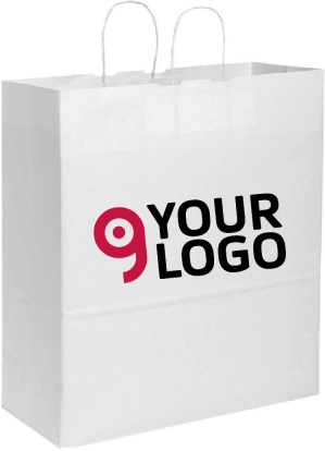 Shopper in carta 90 gr maniglia ritorta Personalizzate o neutre
