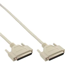 INLINE Serielles Kabel, 37pol Stecker / Stecker, vergossen, 1:1 belegt, 5m