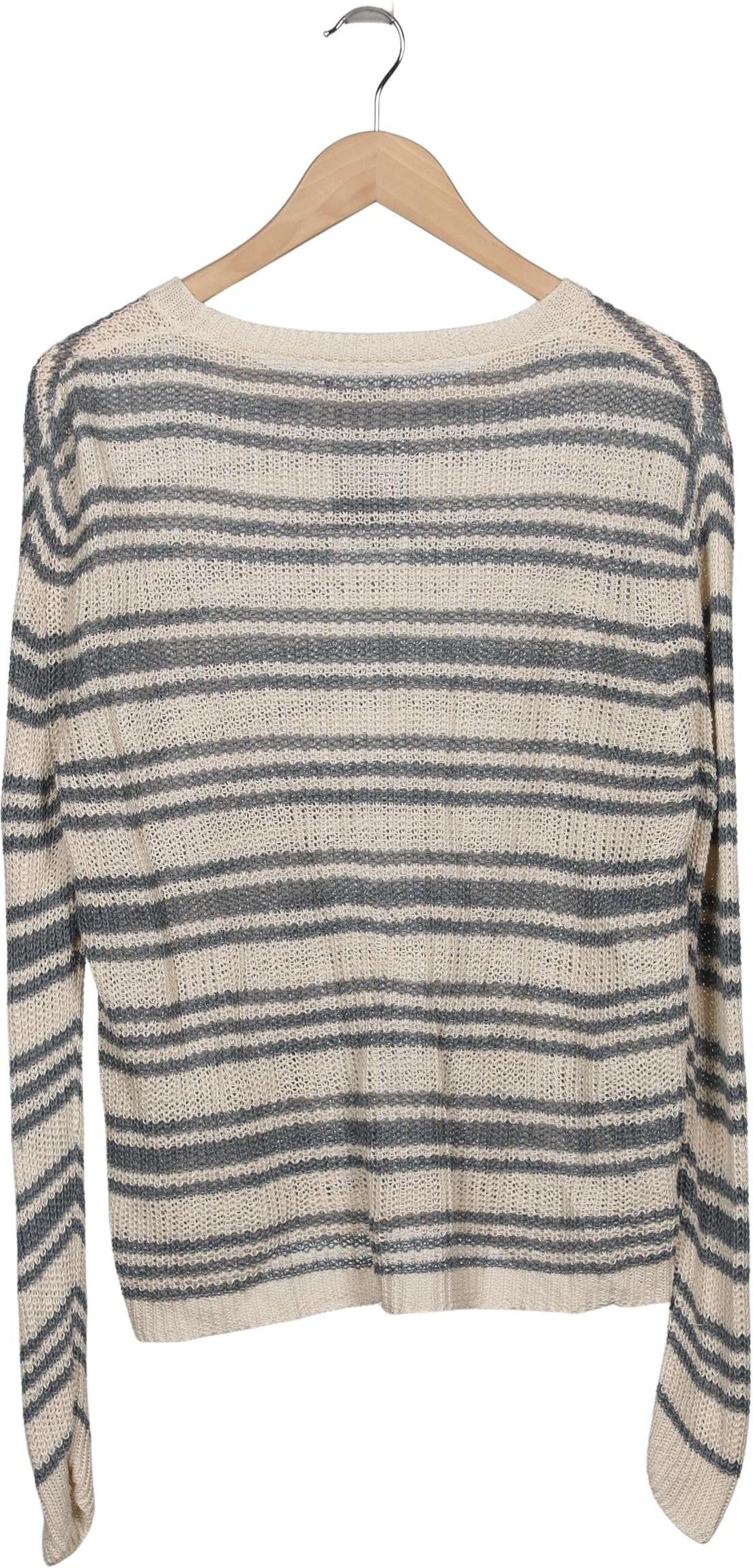Hemisphere Damen Pullover, Mehrfarbig, Gr. EU 42, Leinen - Second Hand
