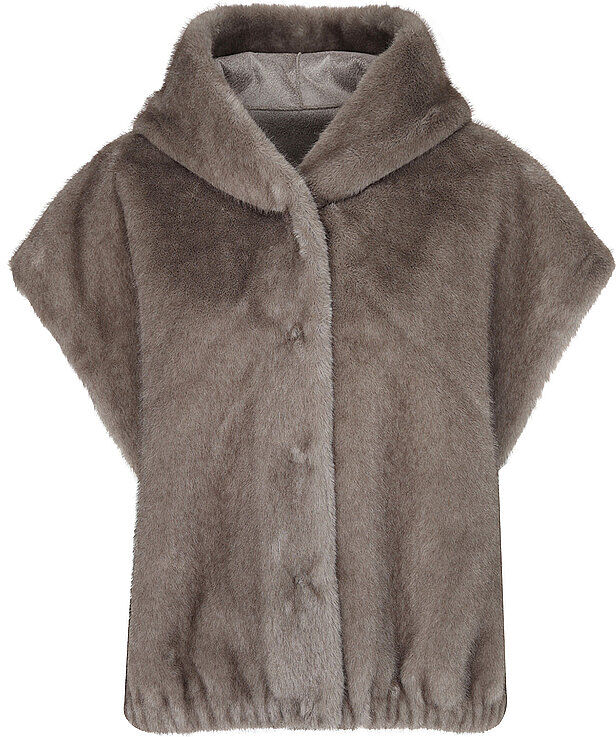 STUDIO AR Wendegilet in Felloptik OLENA hellbraun   42 42