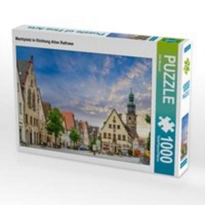 CALVENDO Puzzle Marktplatz in Richtung Altes Rathaus | 1000 Teile Lege-Größe 64x48cm Foto-Puzzle für glückliche Stunden
