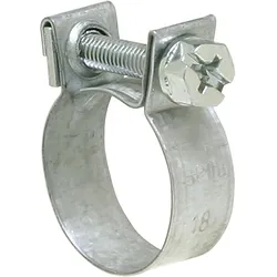 Spannbacken-Schelle DIN 3017 Bandbreite 9 mm/Stahl verz. ø 15 mm - SM/Mini 9 15 C W1