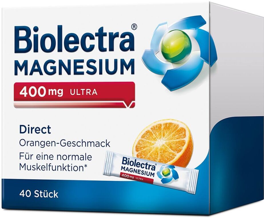 Biolectra Magnesium 400 mg Ultra Direct Orange 40stk