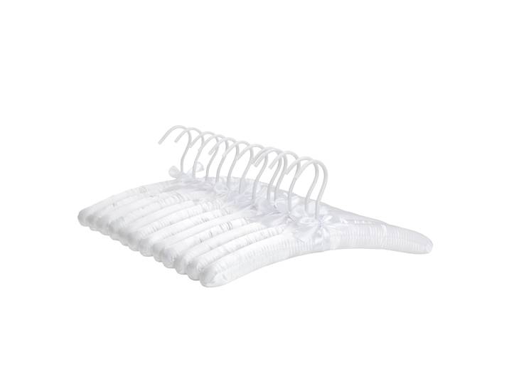 Kleiderbügel Satin weiss 12er Set