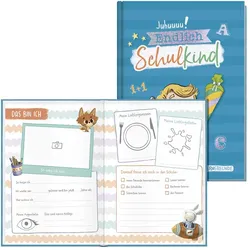 Häfft® Verlag Freundebuch Endlich Schulkind blau