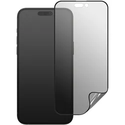 RhinoShield Displayschutzfolie für iPhone 14 Pro 3D Design Blickschutz (Apple iPhone 14 Pro), Smartphone Schutzfolie, Transparent, Schwarz
