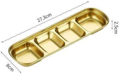 Uplift Picks GoldenServe Stainless Steel Seasoning Dish And Dipping Bowl gold (4)
