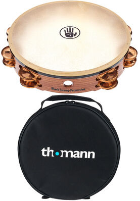 Black Swamp Percussion TD4 Tambourine Bag Bundle noir