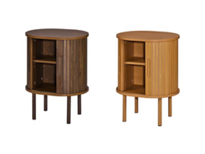 LIVARNO® Table de chevet avec portes à rideau