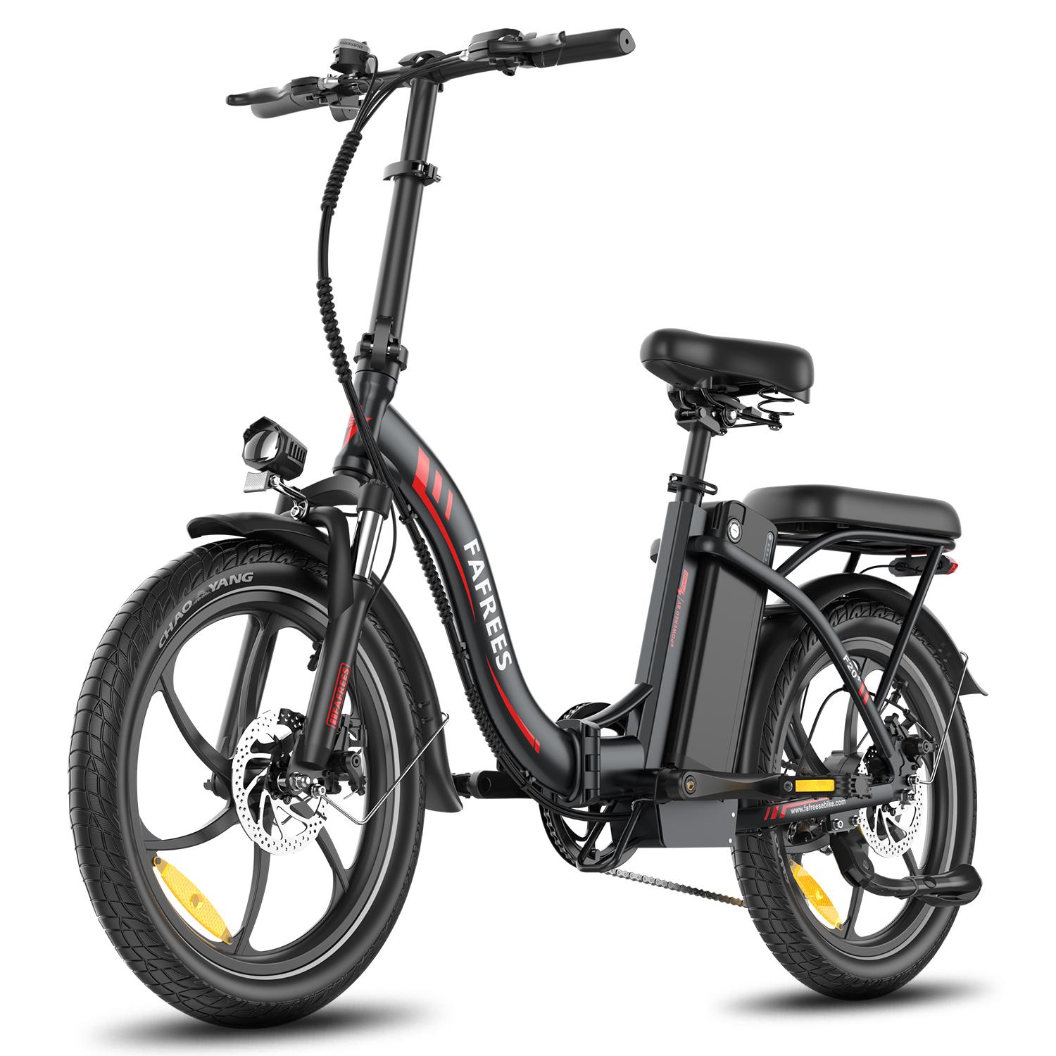 F20+ klappbares Stadt-Elektrofahrrad, 25 km/h, 36V, 250W, 45 N.m, Traglast bis 140 kg, schwarz