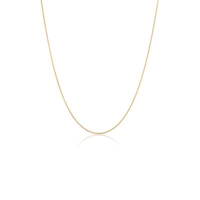 Kette ohne Anhänger ELLI "Halskette Ankerkette Basic 925 Sterling Silber" Gr. 45, gold, Halsketten, Damen, 45, ohne Stein, Silber 925 (Sterlingsilber)