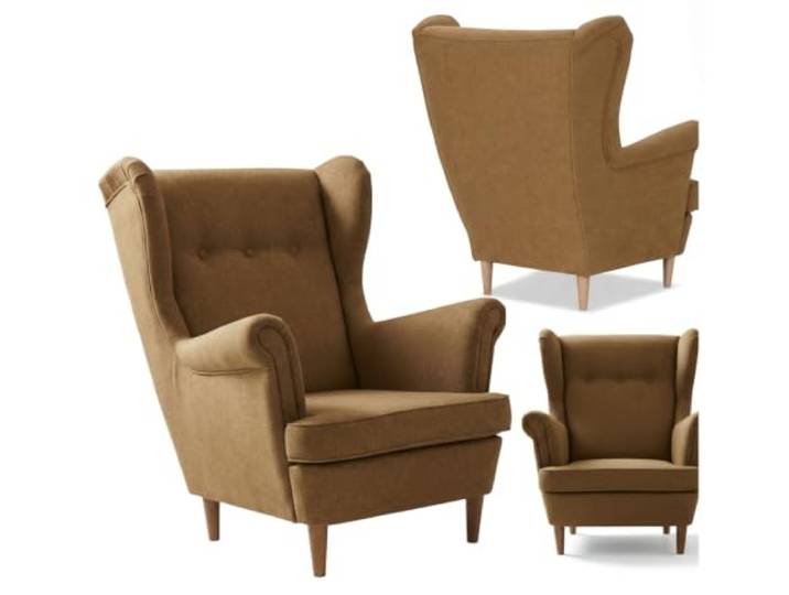 Family Meble Ohrensessel Ari Aura – skandinavischer Sessel, Muster Monolit 9