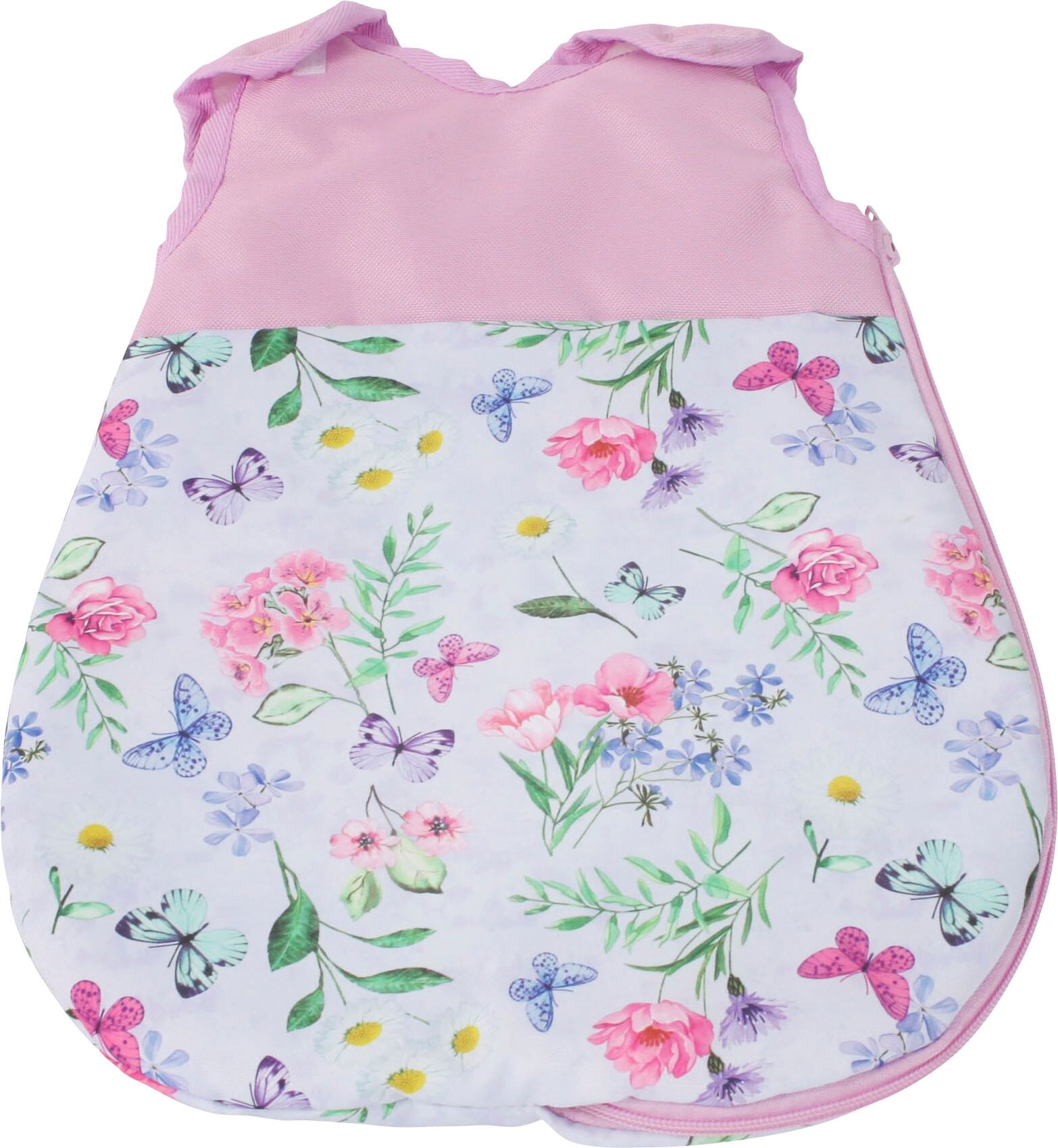 Puppen Schlafsack CHIC2000 "Bola, Flowers", bunt (flowers), Puppenausstattungen, Kinder, Polyester, Puppen Schlafsack