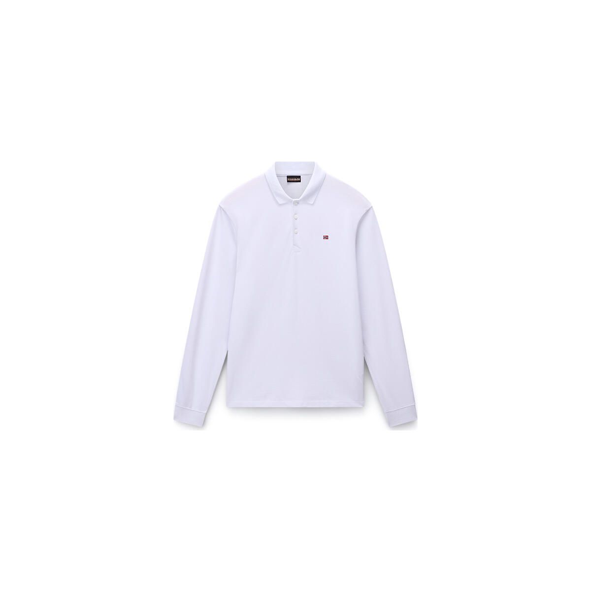 Napapijri Ealis LS 1 bright white 002 (002) M NP0A4I8Q0021001