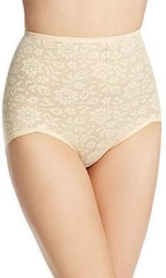 Plus Size Women's V Shaped Leg Panty Brief Extra Firm Shaping Style 41 by Rago in Beige (Size 8X)