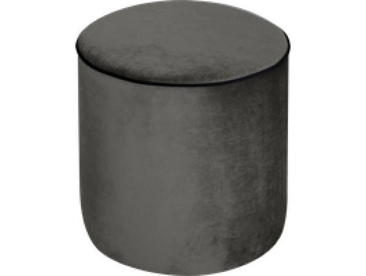 Pouf rond tissu velours Léo