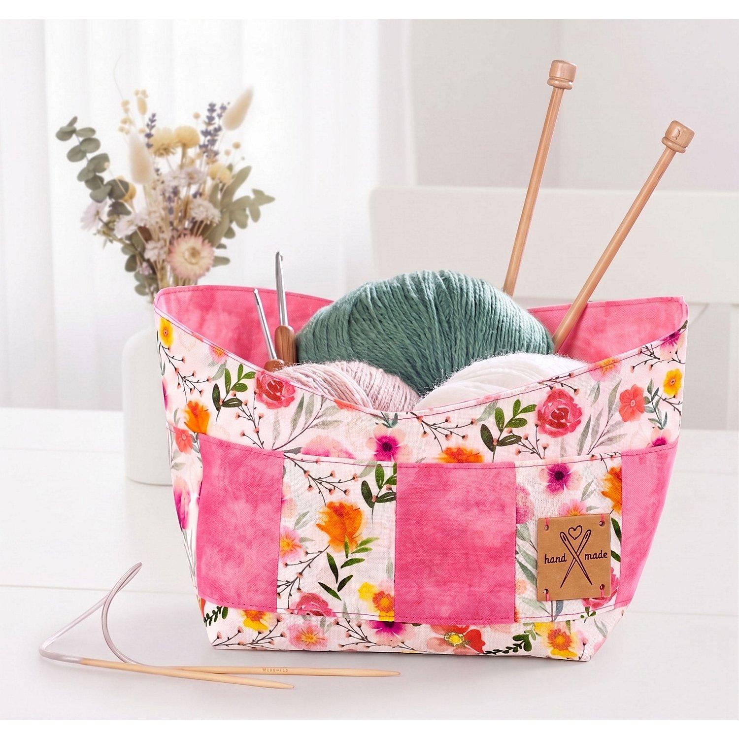 buttinette Näh-Set "Körbchen Blumen", bunt
