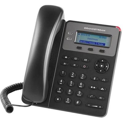 Grandstream SIP GXP-1615 Entry mit PoE Schnurgebundenes Telefon, VoIP PoE Farbdisplay Grau, Schwarz