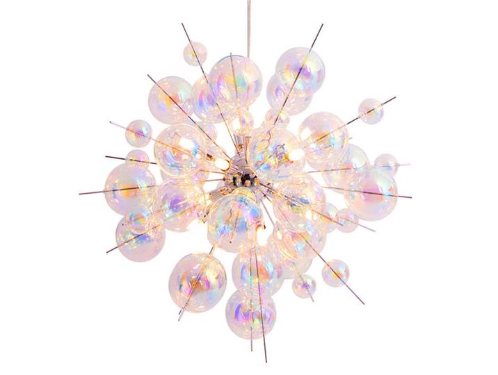 Näve Glas Hängeleuchte Explosion, dimmbar, klar / transparent, für Wohn- / Esszimmer, Glas, Modern, Hängelampe