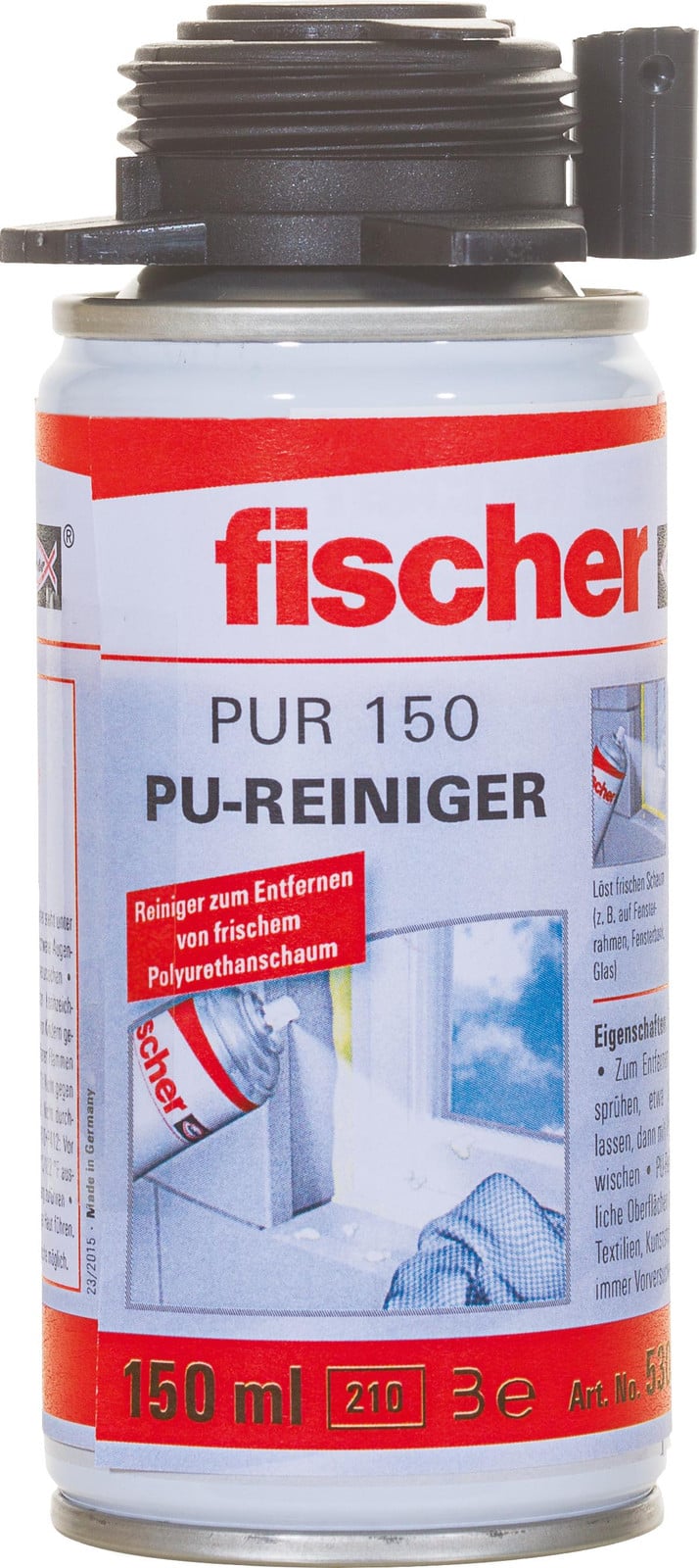 Fischer PUR 150 Reiniger voor polyurethaan en pistolen