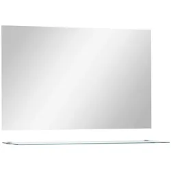 vidaXL Wandspiegel mit Regal 100×60 cm Hartglas